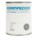 Грунт-эмаль по ржавчине 3в1 Компрессор серая глянцевая 0,8кг_3