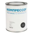 Грунт-эмаль по ржавчине 3в1 Компрессор черная глянцевая 0,8кг_1