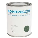 Грунт-эмаль по ржавчине 3в1 Компрессор зеленая глянцевая 0,8кг_1