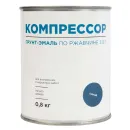 Грунт-эмаль по ржавчине 3в1 Компрессор синяя глянцевая 0,8кг_3