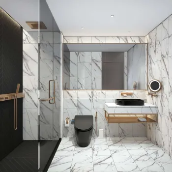 Плитка ПВХ замковая Royce Qvadro Мрамор Физи 600х300х4 мм 1,8 м²