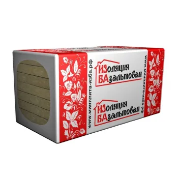 Изображение товара Минеральный утеплитель Изба Стандарт 1000x600x100мм для внутренней и наружной теплоизоляции Изображение товара Минеральный утеплитель Изба Стандарт 1000x600x100мм для внутренней и наружной теплоизоляции