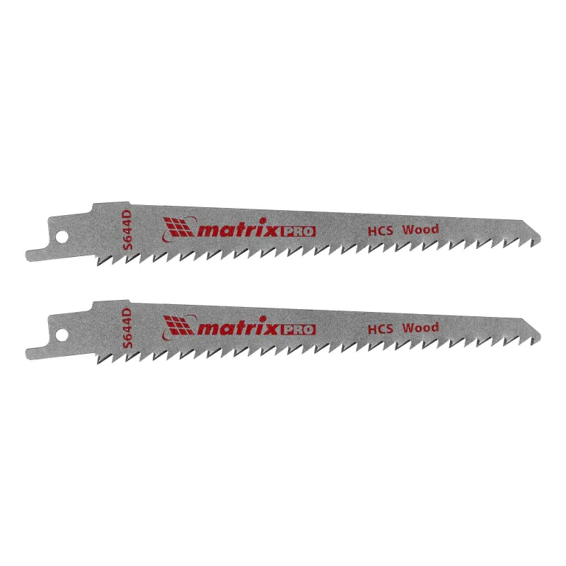 Полотно для сабельной пилы по дереву, шаг 4,3мм, 125мм, 2шт, Matrix_1