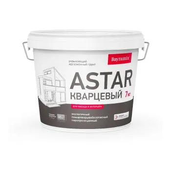 Изображение товара Грунт кварцевый Astar Bayramix белый 7 кг для внутренней и наружной отделки Изображение товара Грунт кварцевый Astar Bayramix белый 7 кг для внутренней и наружной отделки
