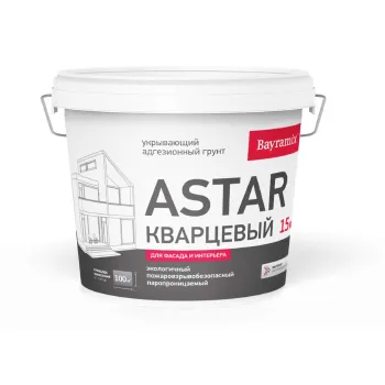 Изображение товара Грунт кварцевый Astar Bayramix белый 15кг для внутренних и наружных работ Изображение товара Грунт кварцевый Astar Bayramix белый 15кг для внутренних и наружных работ