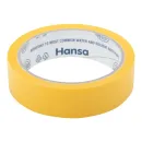 Лента малярная 25ммx25м Washi для точных краев желтая Hansa_2