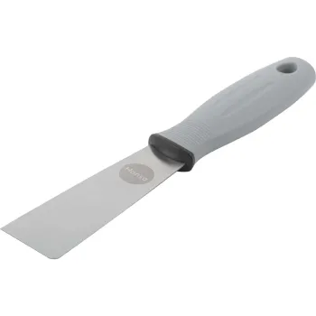 Изображение товара Шпатель малярный 40мм Hansa с нержавеющей сталью и силиконизированной ручкой Изображение товара Шпатель малярный 40мм Hansa с нержавеющей сталью и силиконизированной ручкой