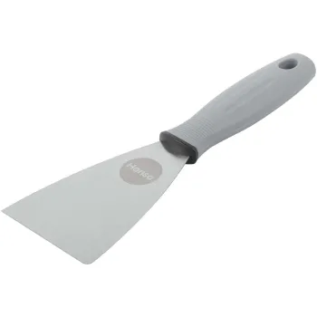 Изображение товара Шпатель малярный 80мм Hansa с нержавеющей сталью и силиконизированной ручкой Изображение товара Шпатель малярный 80мм Hansa с нержавеющей сталью и силиконизированной ручкой