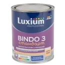 Краска интерьерная влажная уборка Bindo 3 глубокоматовая 1л Luxium_1
