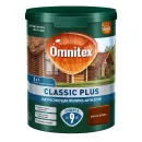 Декоративно-защитное средство для дерева 3в1 Omnitex Classic Plus красное дерево полуматовое 0,9л_1