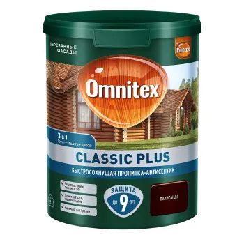 Изображение товара Декоративно-защитное средство Omnitex Classic Plus 3 в 1 (Палисандр, полумат) Изображение товара Декоративно-защитное средство Omnitex Classic Plus 3 в 1 (Палисандр, полумат)