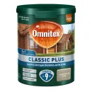 Декоративно-защитное средство для дерева 3в1 Omnitex Classic Plus скандинавский серый полуматовое 0,9л_1