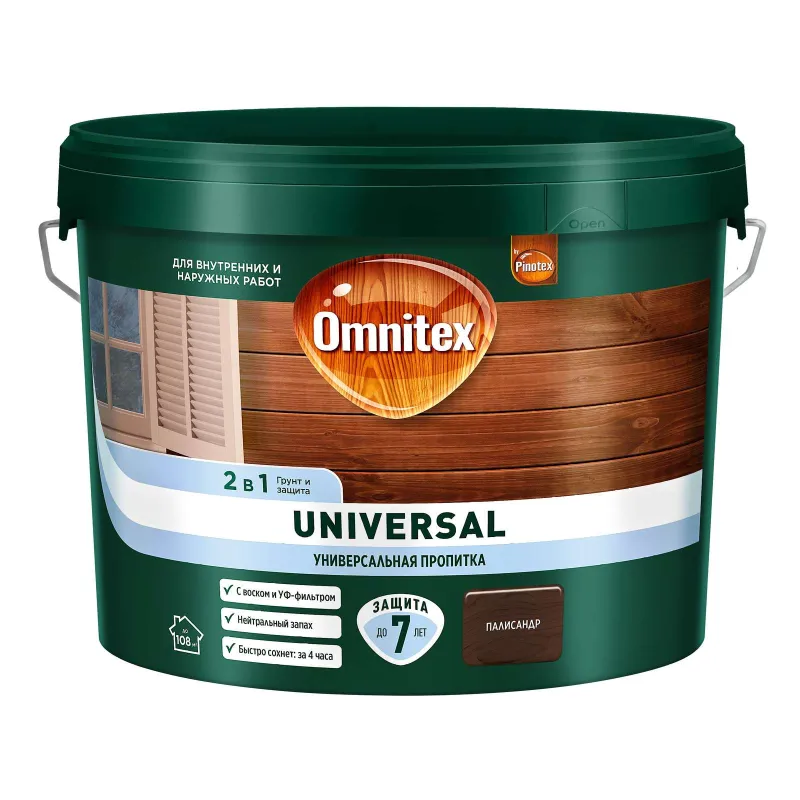 Пропитка 2в1 Omnitex Universal палисандр полуматовая 9л_1