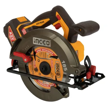 Изображение товара Циркулярная пила Ingco CSLI4218511 185мм аккумуляторная Изображение товара Циркулярная пила Ingco CSLI4218511 185мм аккумуляторная