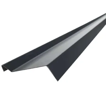 Изображение товара Планка примыкания для гибкой черепицы графит матовая 2м Изображение товара Планка примыкания для гибкой черепицы графит матовая 2м