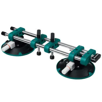 Изображение товара Вакуумная струбцина Kraftool для укладки плитки с двумя присосками Изображение товара Вакуумная струбцина Kraftool для укладки плитки с двумя присосками