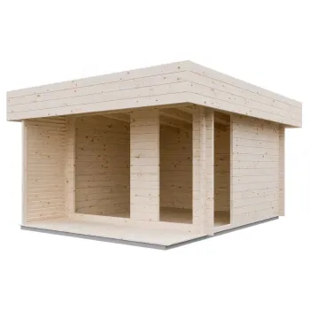 Изображение товара Дом садовый 10м² куб Стандарт брус 44мм сборная конструкция Изображение товара Дом садовый 10м² куб Стандарт брус 44мм сборная конструкция