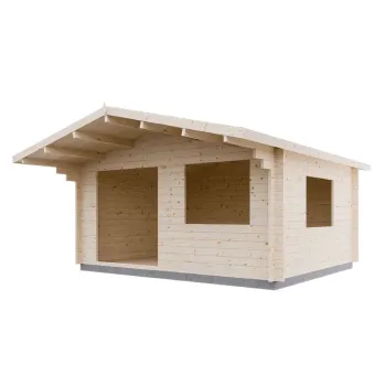 Изображение товара Садовый дом 17м² Стандарт из бруса 44мм Изображение товара Садовый дом 17м² Стандарт из бруса 44мм