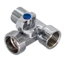 Кран шаровый для сантехприборов ВР-НР-НР 1/2"х3/4"х1/2" с отражателем СТМ_1