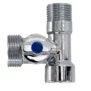 Кран шаровый для сантехприборов ВР-НР-НР 1/2"х3/4"х1/2" с отражателем СТМ_4