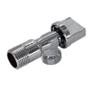 Кран шаровый для сантехприборов угловой НР 1/2"х1/2" с отражателем СТМ_1