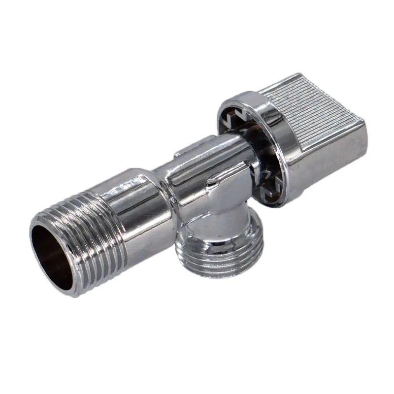 Кран шаровый для сантехприборов угловой НР 1/2"х1/2" с отражателем СТМ_1