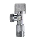 Кран шаровый для сантехприборов угловой НР 1/2"х1/2" с отражателем СТМ_4
