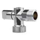 Кран шаровый для сантехприборов угловой НР 1/2"х3/4" (ГОСТ) Masterprof_1