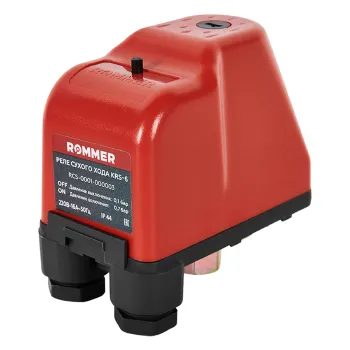 Изображение товара Реле защиты от сухого хода Rommer ВР 1/4" для автоматической защиты насосов Изображение товара Реле защиты от сухого хода Rommer ВР 1/4" для автоматической защиты насосов