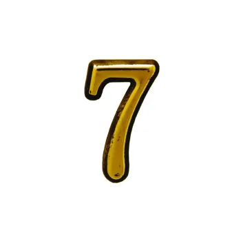 Цифра дверная АЛЛЮР пластик 7 золото