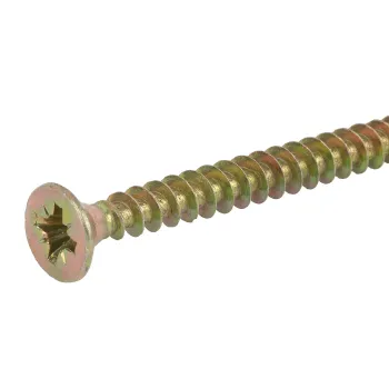 Изображение товара Саморез универсальный 6х70мм желтый цинк Изображение товара Саморез универсальный 6х70мм желтый цинк