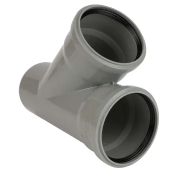 Изображение товара Тройник канализационный Ostendorf 110х110мм 45° для внутренней канализации Изображение товара Тройник канализационный Ostendorf 110х110мм 45° для внутренней канализации