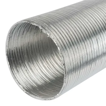 Изображение товара Гофрированная труба из алюминиевой фольги диаметром 120 мм и длиной 3 м Изображение товара Гофрированная труба из алюминиевой фольги диаметром 120 мм и длиной 3 м