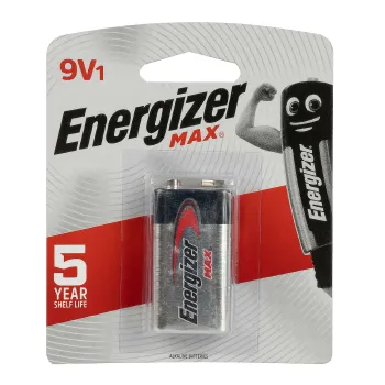 Батарейка алкалиновая Energizer Мах 9V Крона - 1 шт на блистере