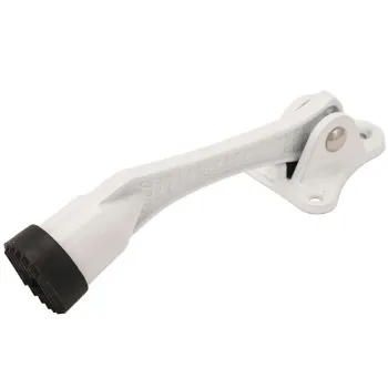 Изображение товара Дверной ограничитель Козья ножка Аллюр КН-130 WW белый защитит дверь и повысит безопасность Изображение товара Дверной ограничитель Козья ножка Аллюр КН-130 WW белый защитит дверь и повысит безопасность