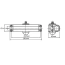 Доводчик дверной DC-080 White 60-120 кг белый Notedo_2