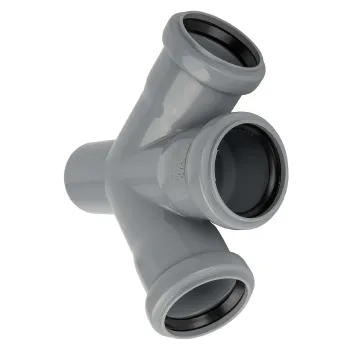 Изображение товара Крестовина канализационная RTP 50х50х50 мм 45° для внутренней канализации Изображение товара Крестовина канализационная RTP 50х50х50 мм 45° для внутренней канализации