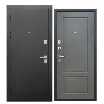 Изображение товара Дверь входная металлическая Ferroni Толстяк букле черный и ясень графит 860мм Изображение товара Дверь входная металлическая Ferroni Толстяк букле черный и ясень графит 860мм