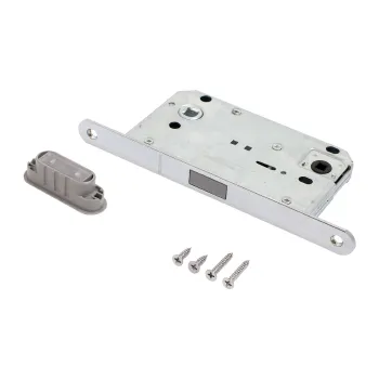 Изображение товара Защелка магнитная межкомнатная с фиксатором матовый хром Аллюр Изображение товара Защелка магнитная межкомнатная с фиксатором матовый хром Аллюр