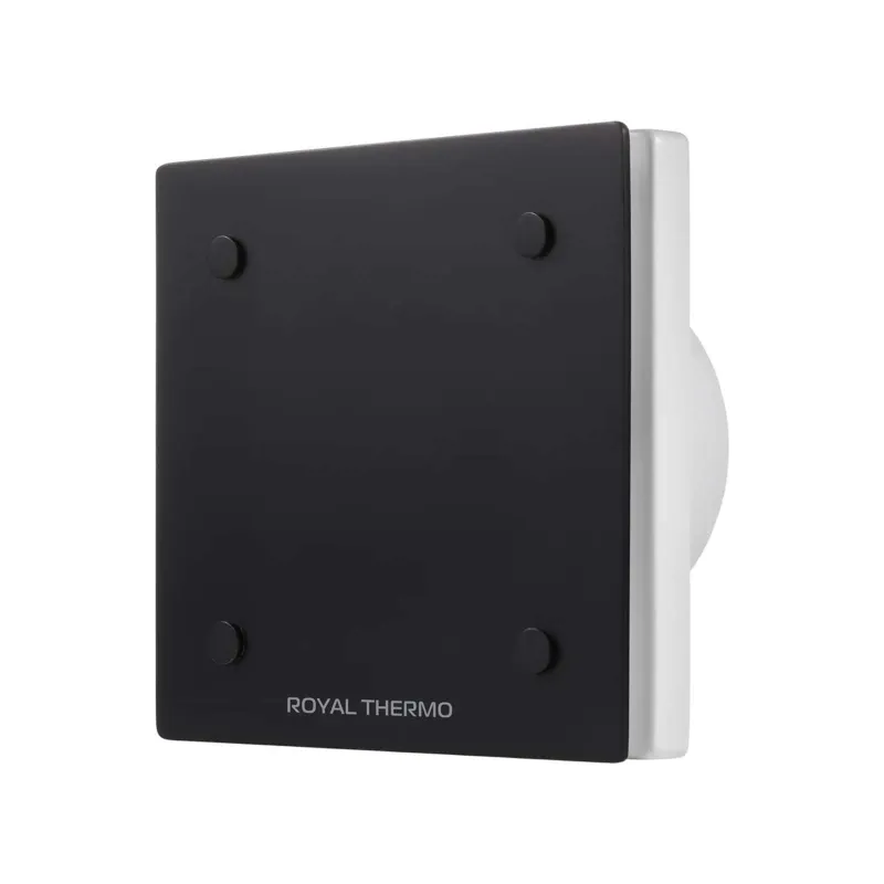 Вентилятор вытяжной с обратным клапаном 100мм черный Royal Thermo_1