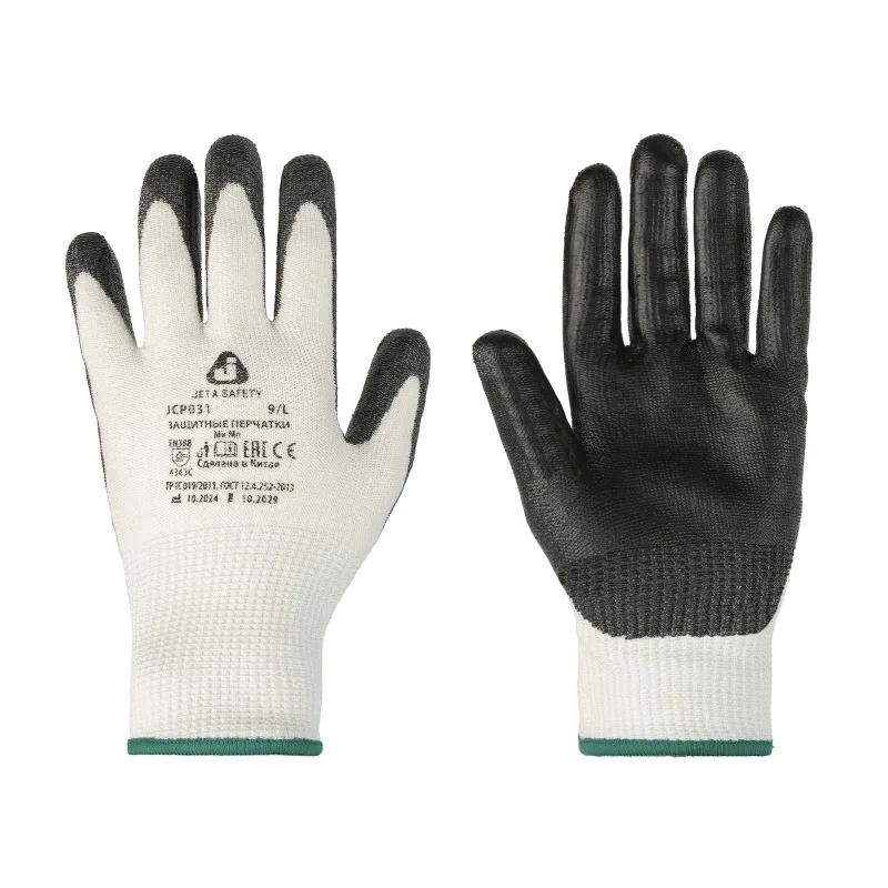 Перчатки для защиты от порезов 3 класс с полиуретановым покрытием Jeta Safety_1