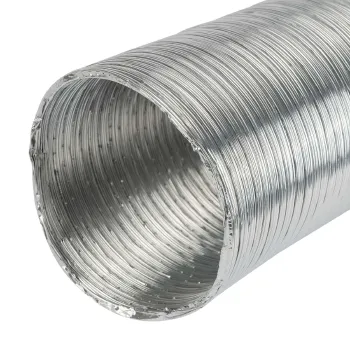 Изображение товара Гофрированная труба из алюминиевой фольги 110 мм 3 метра Изображение товара Гофрированная труба из алюминиевой фольги 110 мм 3 метра