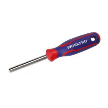 Отвертка для бит 1/4" двухкомпонентная рукоятка Workpro