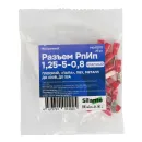Разъем плоский изолированный РПИП 0,25-1,5мм² красный MaxConnect 25шт_5