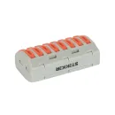 Клемма строительно-монтажная 8-ми проводная 0,14-4 мм² с рычажком 4шт MaxConnect_3