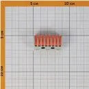 Клемма строительно-монтажная 8-ми проводная 0,14-4 мм² с рычажком 4шт MaxConnect_4