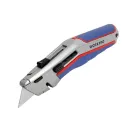 Нож трапециевидный цинковый корпус двухкомпонентная ручка 6 лезвий Workpro_1