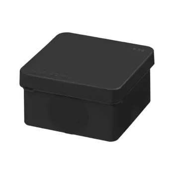 Изображение товара Коробка распределительная накладная TDM IP66 черная 70х70х40мм для пистолетных монтажей Изображение товара Коробка распределительная накладная TDM IP66 черная 70х70х40мм для пистолетных монтажей