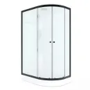 Душевая кабина левая Domani-spa Delight Slim низкий поддон 120х80см стекло матовое 4м_1