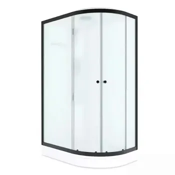 Душевая кабина левая Domani-spa Delight Slim низкий поддон 120х80см стекло матовое 4м
